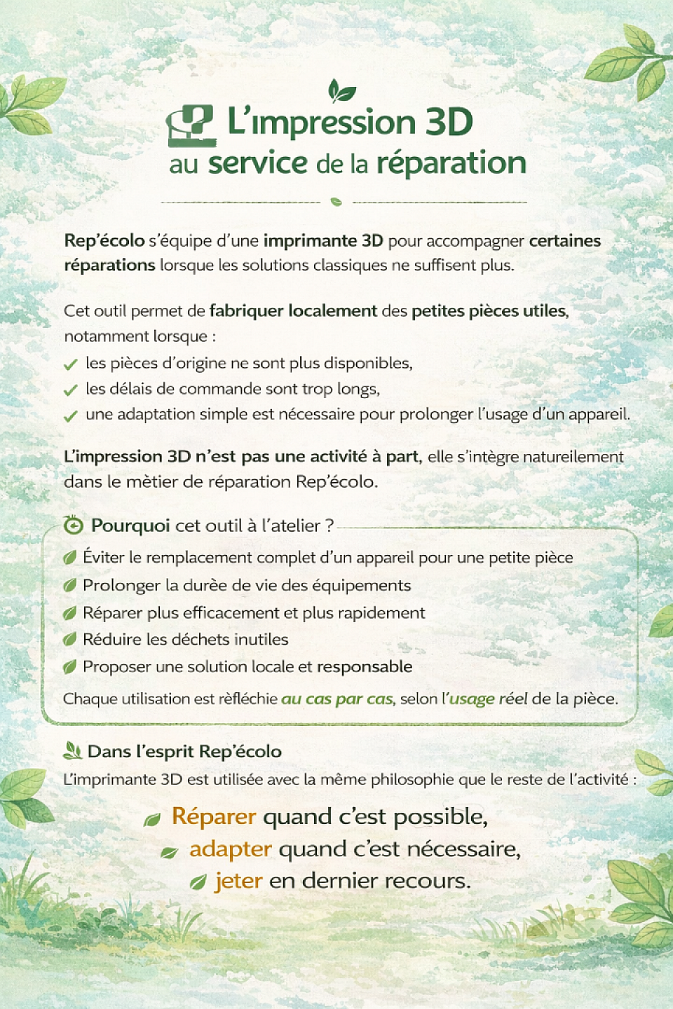 💡 Adapter plutôt que jeter.
